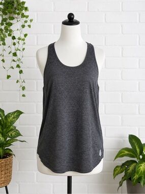 FP Movement by Free People Charcoal Racerback Tank